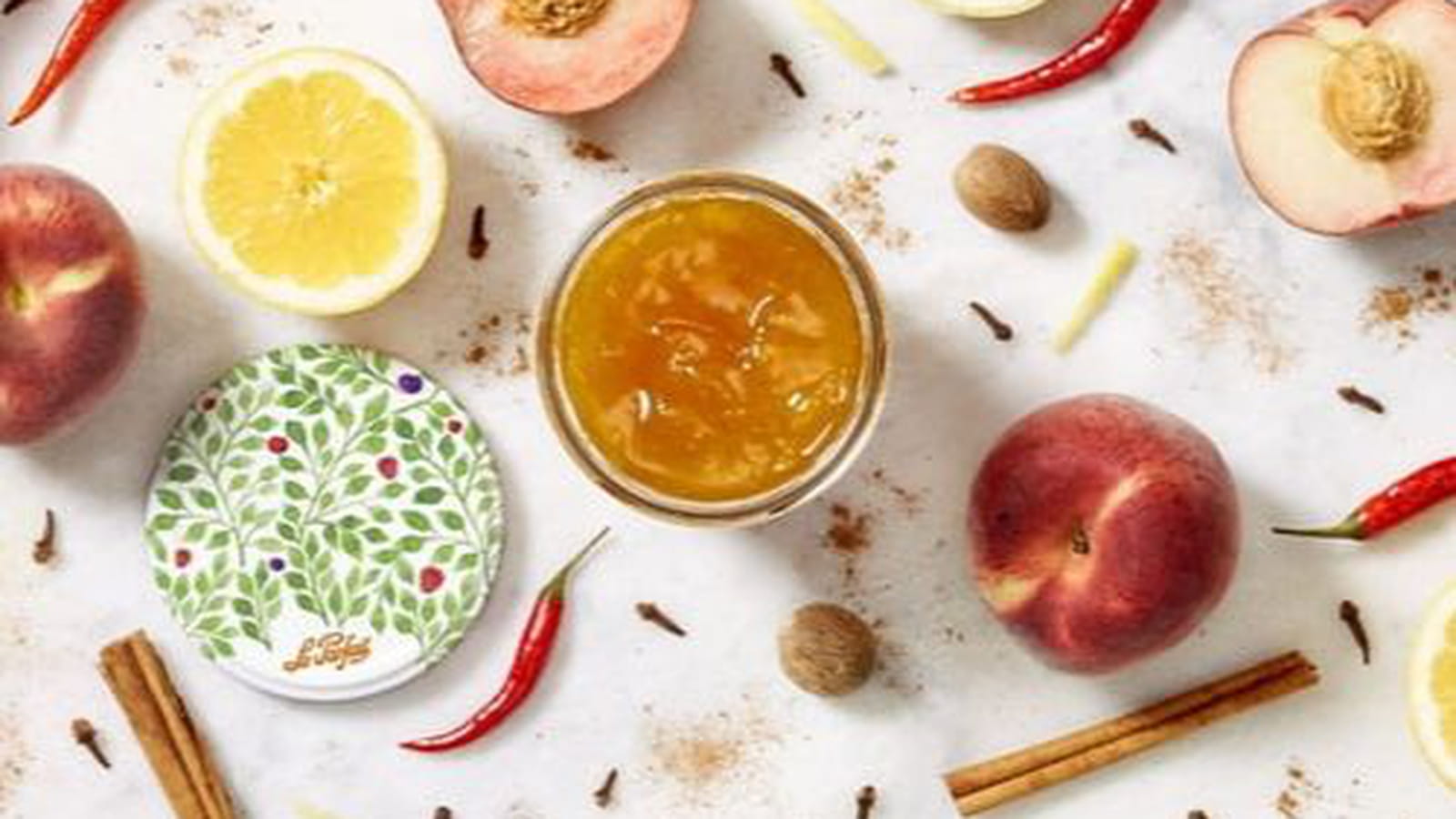 Confiture de pêches aux épices