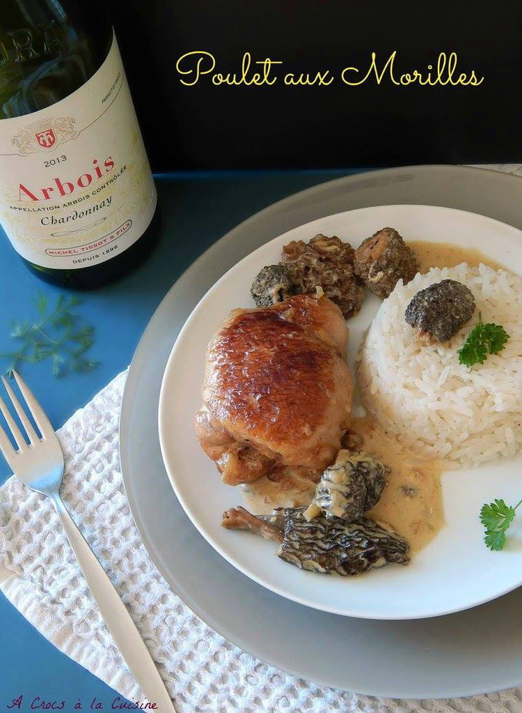 Recette Poulet aux morilles (Poulet)
