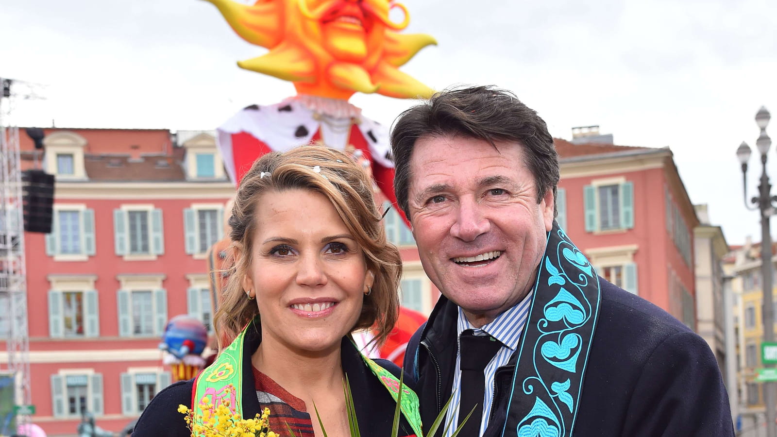 Christian Estrosi et Laura Tenoudji