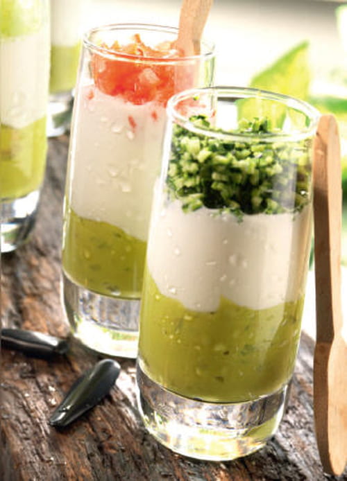 Verrine de guacamole à la faisselle