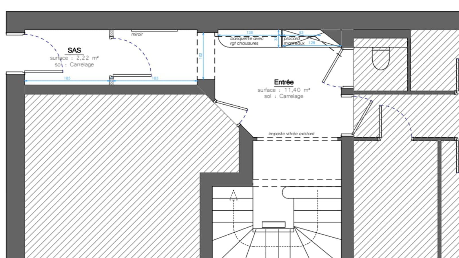 Plan du rez-de-chaussée projet 
