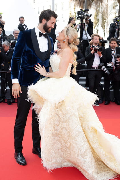 Alvaro Nunez Alfaro et Hofit Golan, &agrave; l'avant-premi&egrave;re de "Triangle Of Sadness" le 21&nbsp;mai