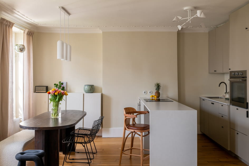 Apr&egrave;s&nbsp;: une salle &agrave; manger &eacute;pur&eacute;e avec quelques pi&egrave;ces fortes