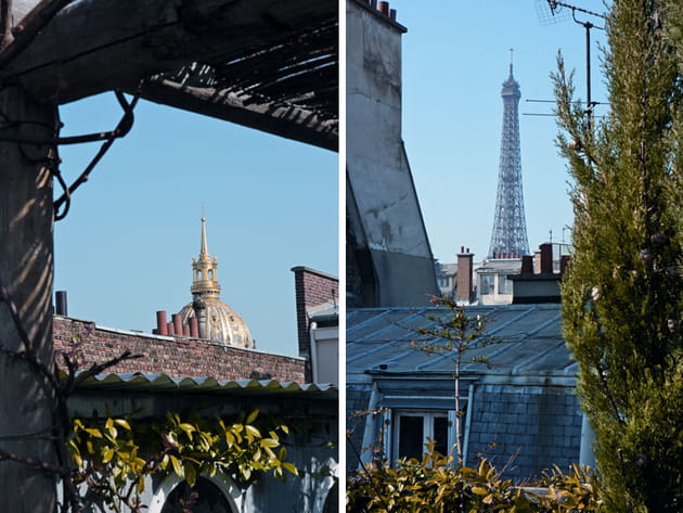 Vue sur les monuments parisiens