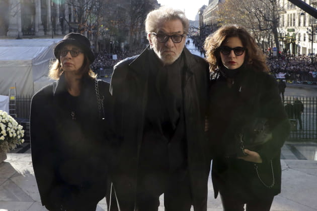 Eddy Mitchell, sa femme et sa fille