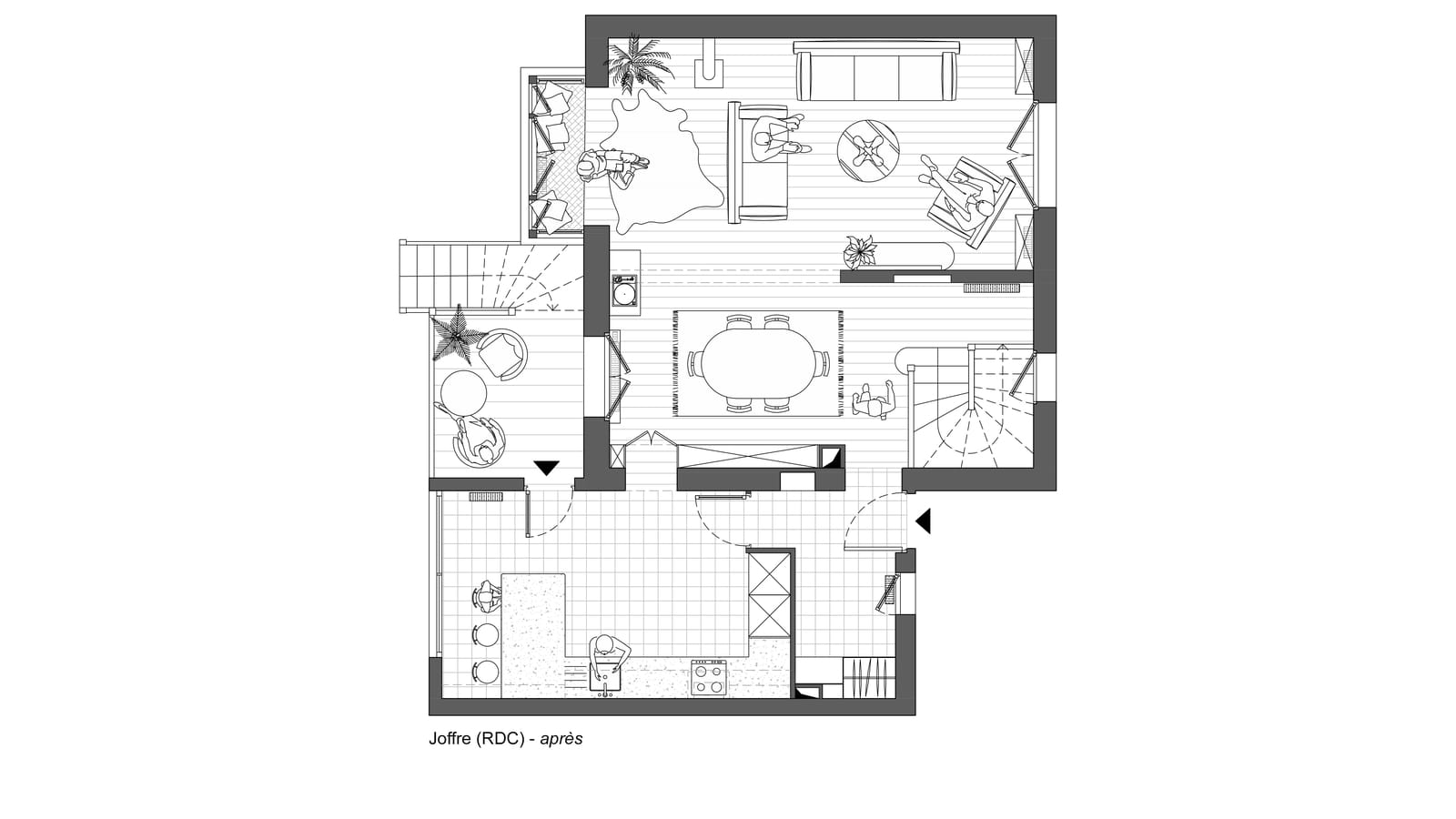 Plan projeté rdc