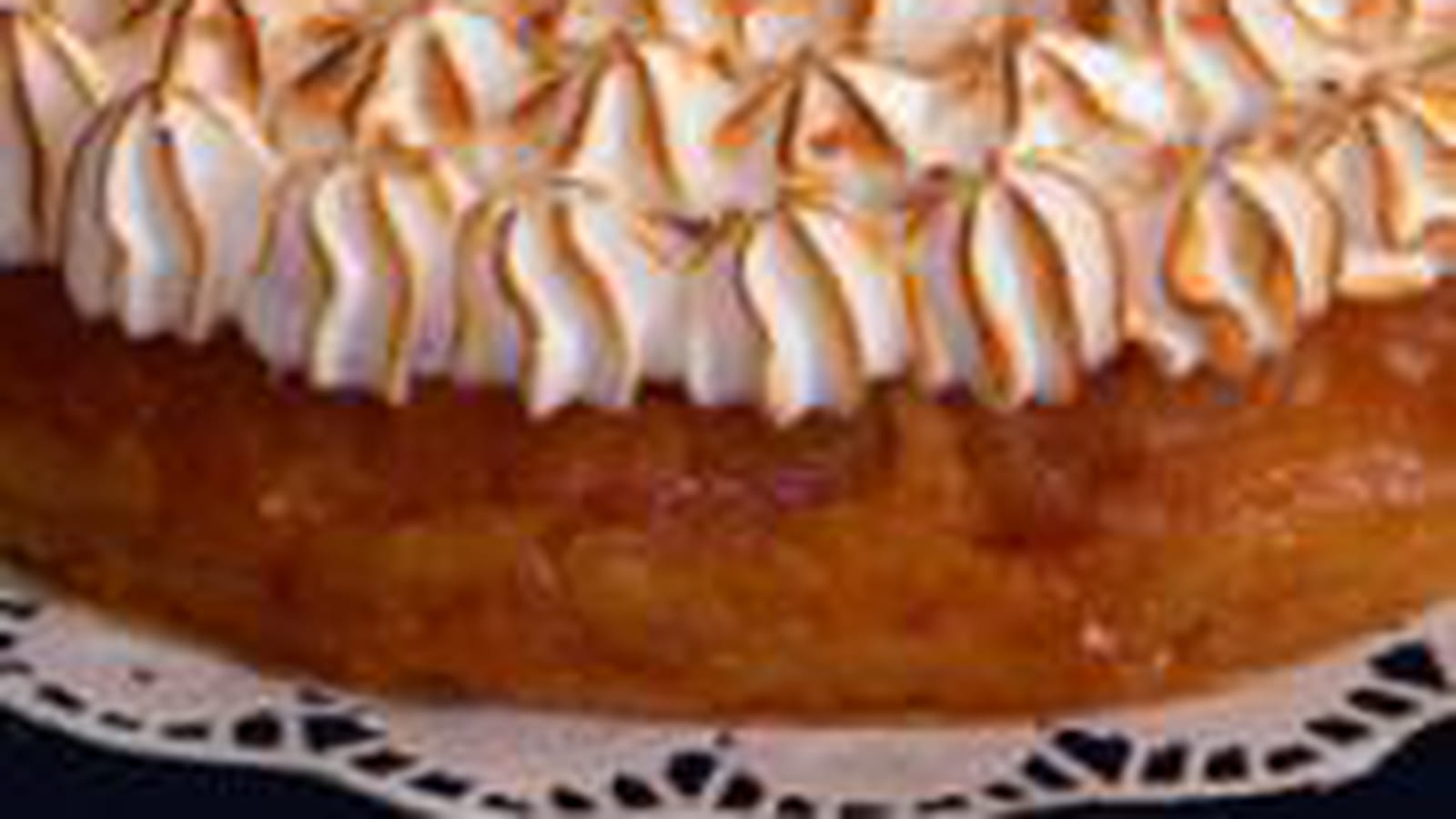 Tarte tatin meringuée