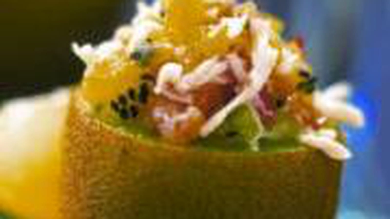 Kiwis farcis au tartare de mer