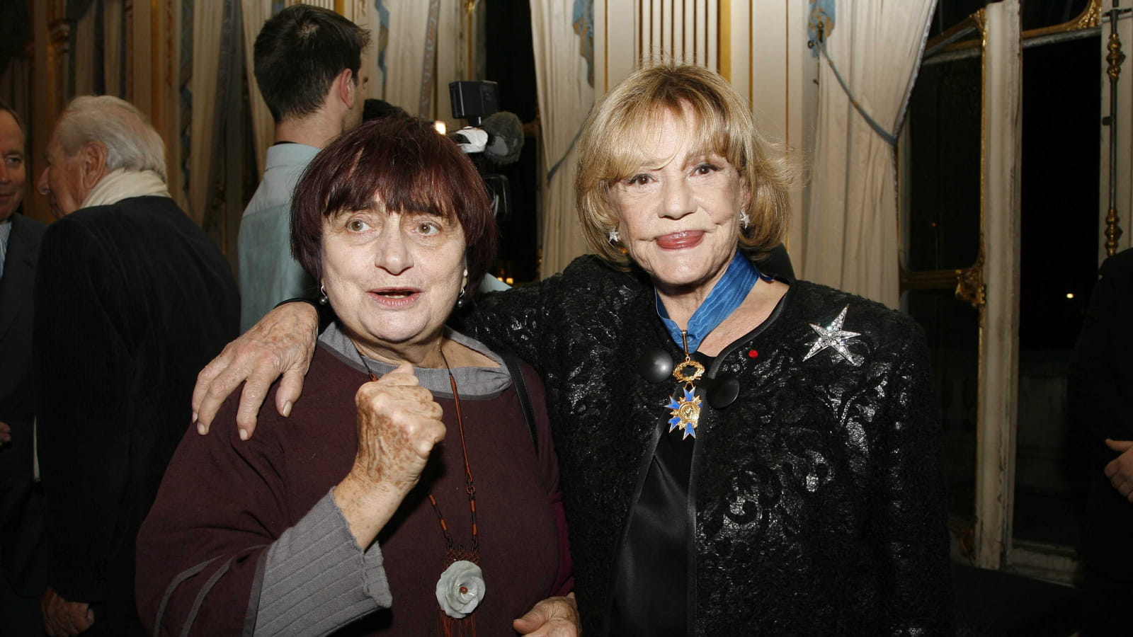 Agnès Varda et Jeanne Moreau