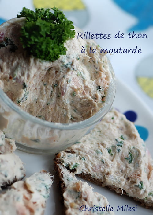 Rillettes de thon à la moutarde