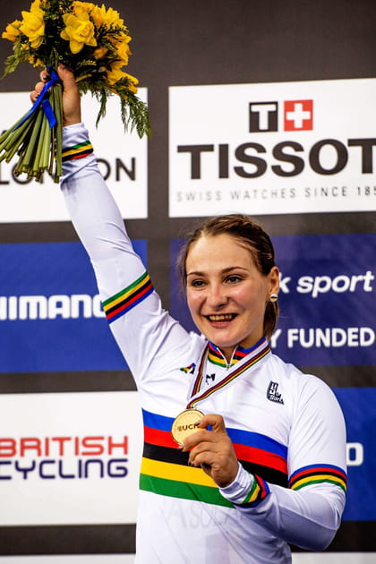 La cycliste Kristine Vogel &agrave; Londres en 2016