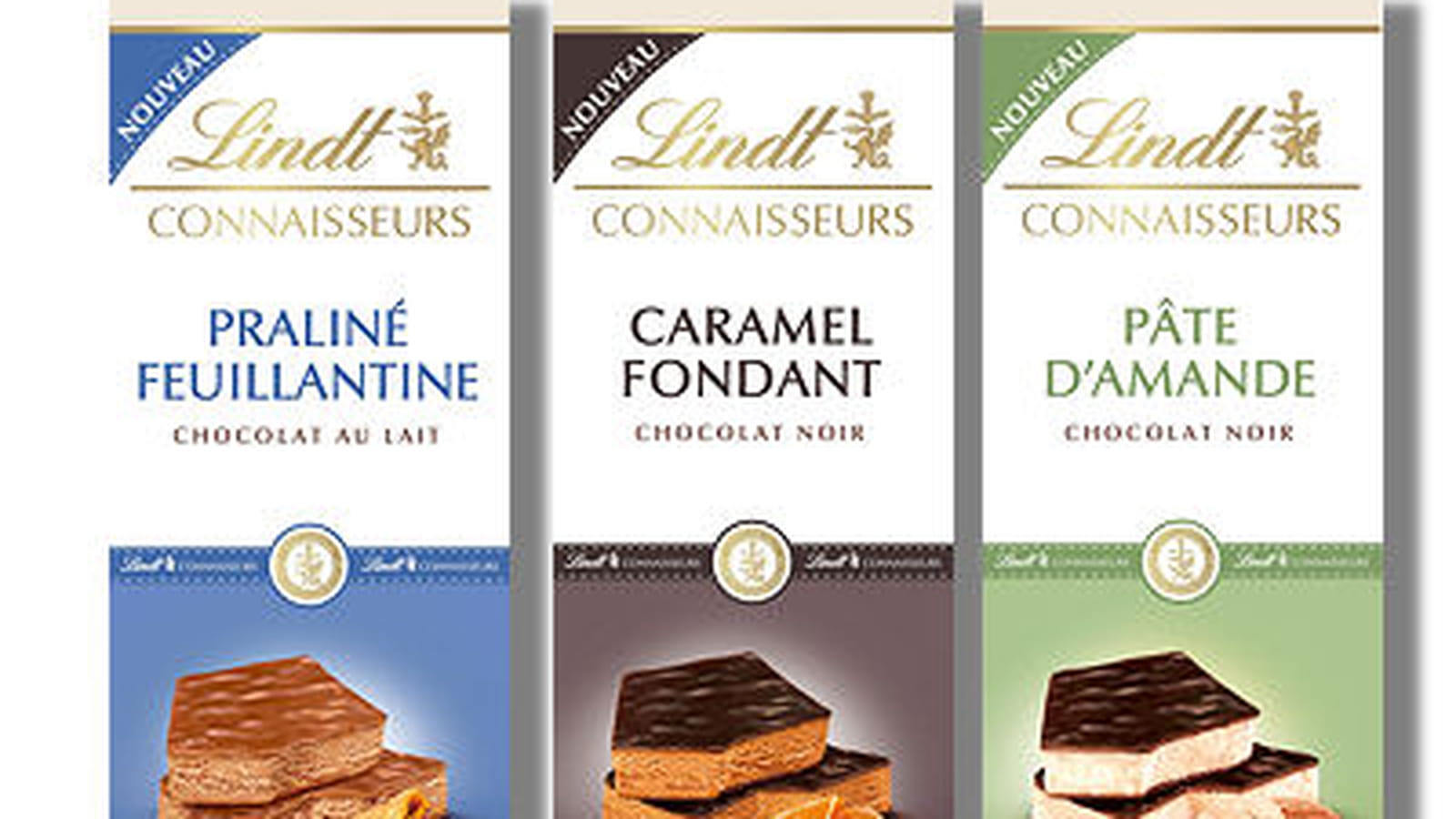 Tablettes Lindt Connaisseurs de Lindt