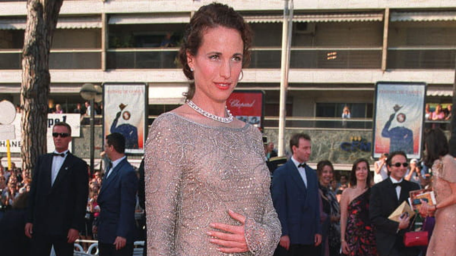 Andie MacDowell le 9 mai 2001
