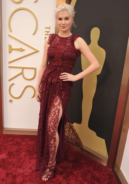 Oscars 2014 : Ireland Baldwin en Burberry