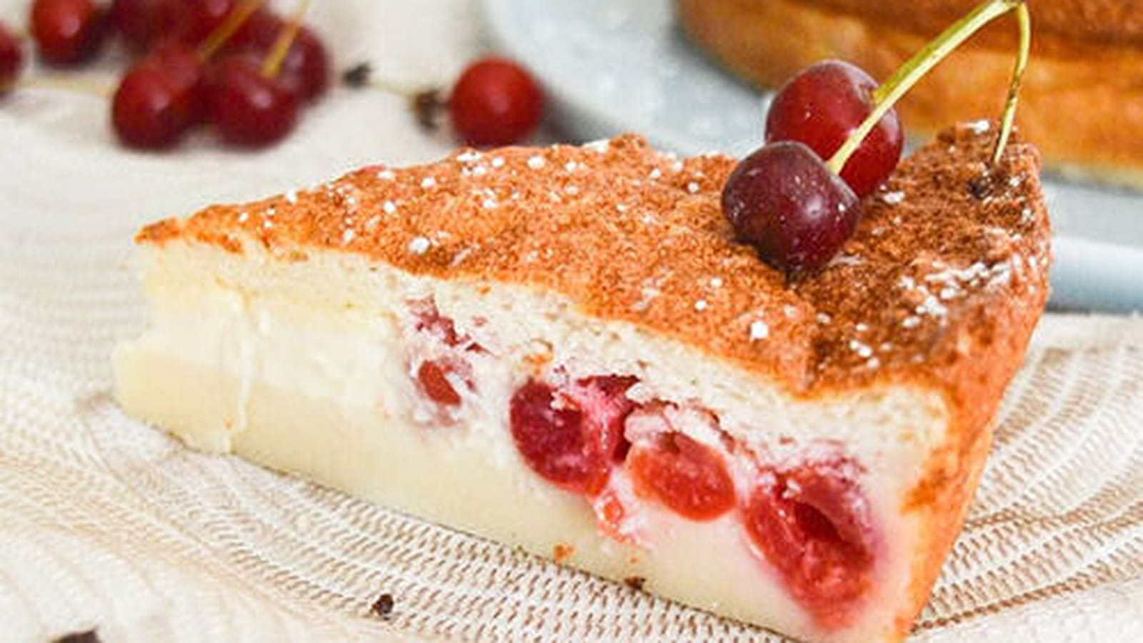 Gâteau magique aux griottes