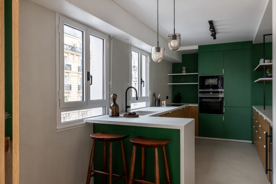 Apr&egrave;s&nbsp;: une cuisine ouverte, moderne et raffin&eacute;e