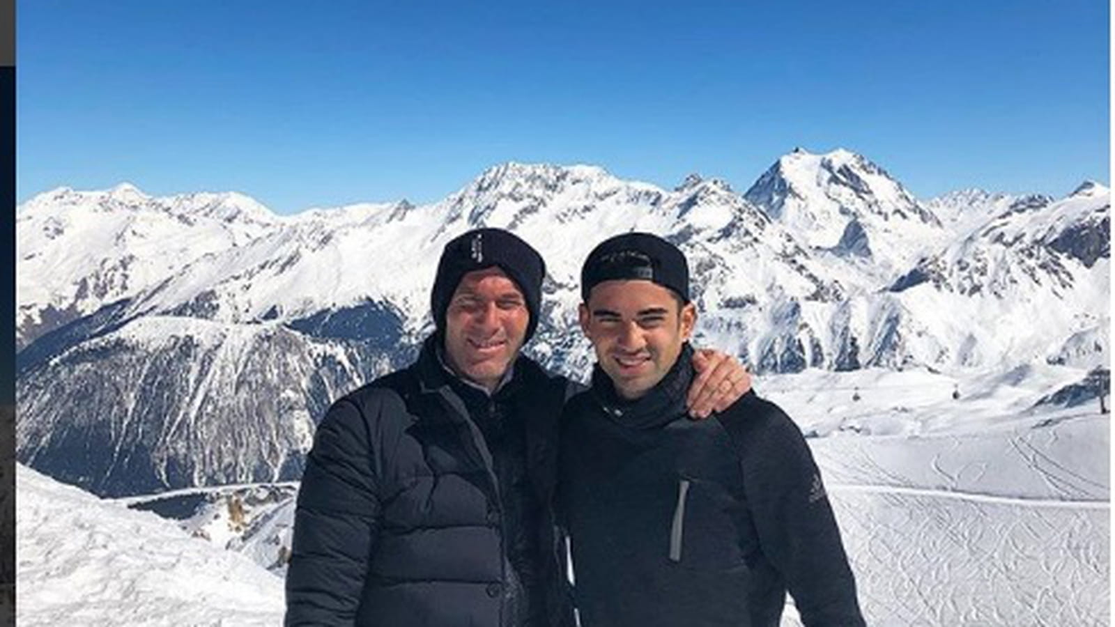 Zinédine Zidane et son fils