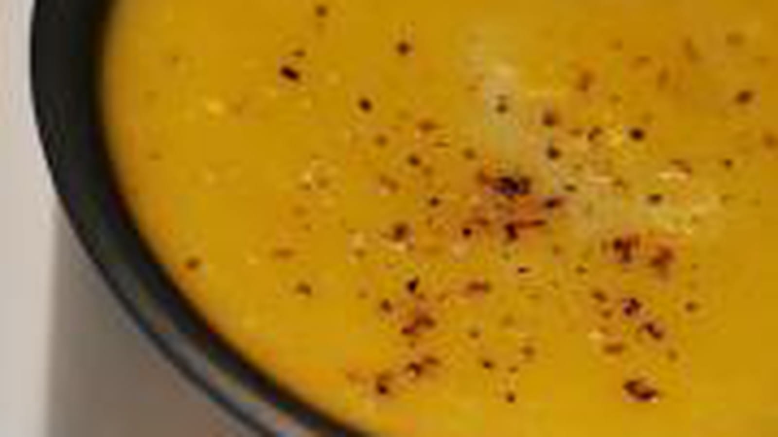 Velouté poireaux, potiron au curry