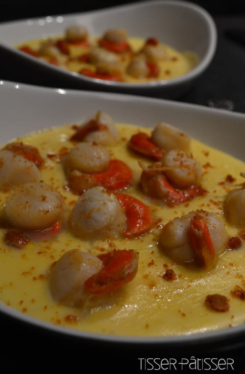 Cassolette de noix de Saint Jacques gratinées aux Spéculoos