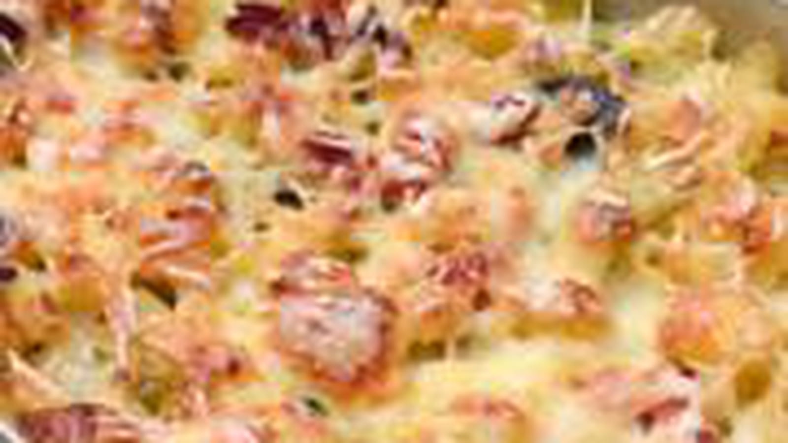Gratin de pâtes aux poireaux