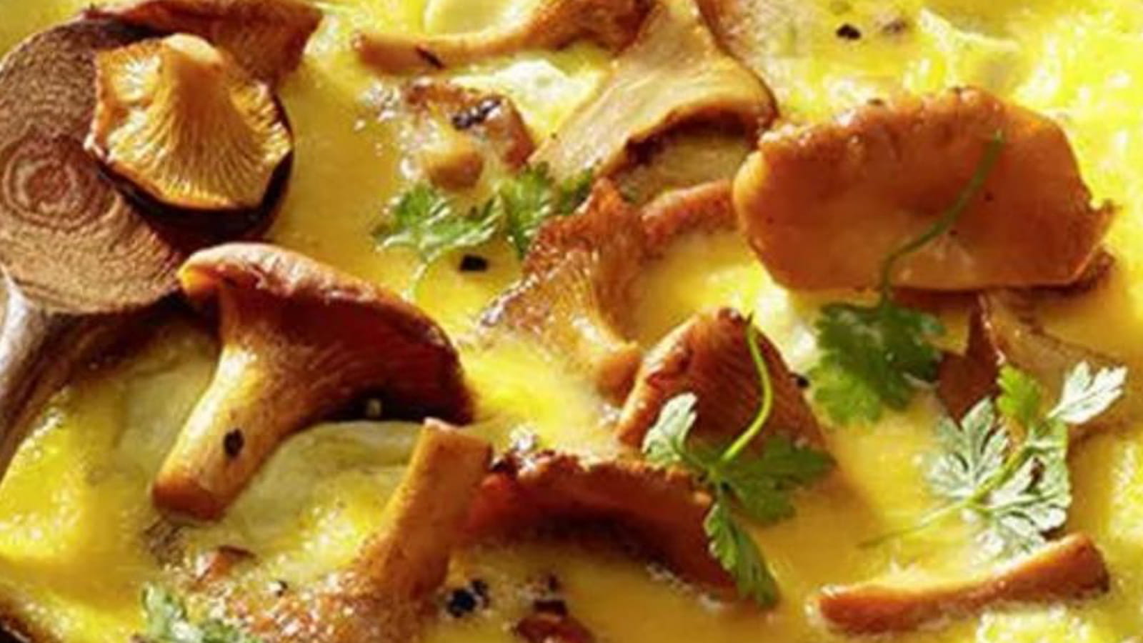 Omelette aux girolles