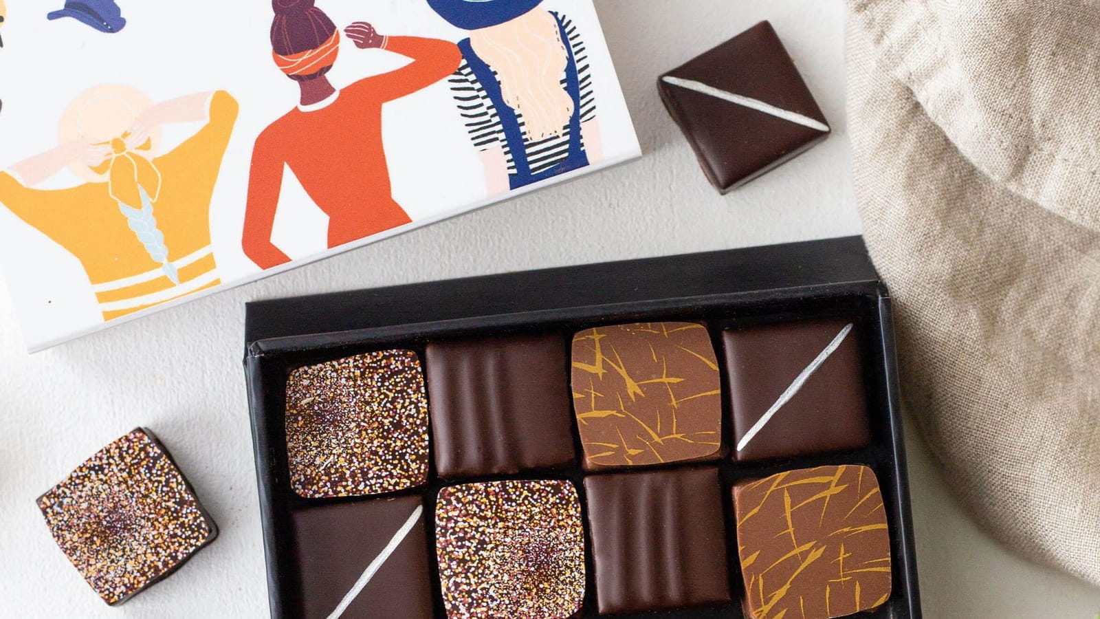 Le coffret M d'Edwart Chocolatier