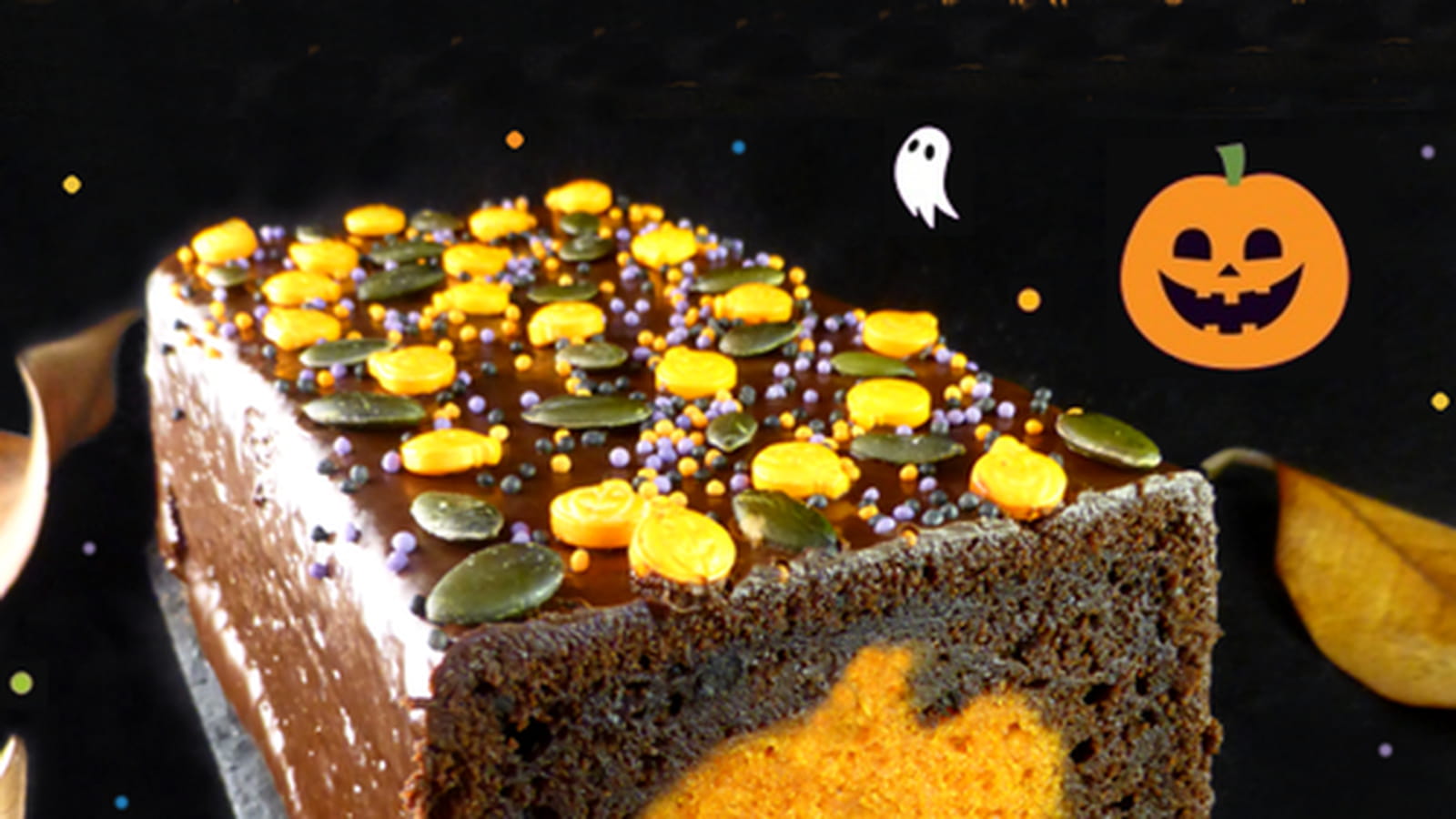 Cake surprise citrouille