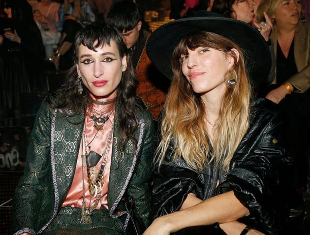 Zumi Rosow et Lou Doillon au défilé Gucci à Milan