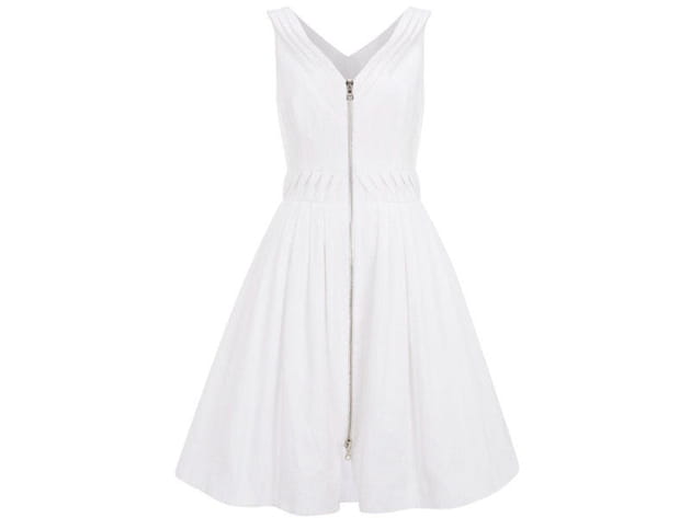 Robe corolle blanche