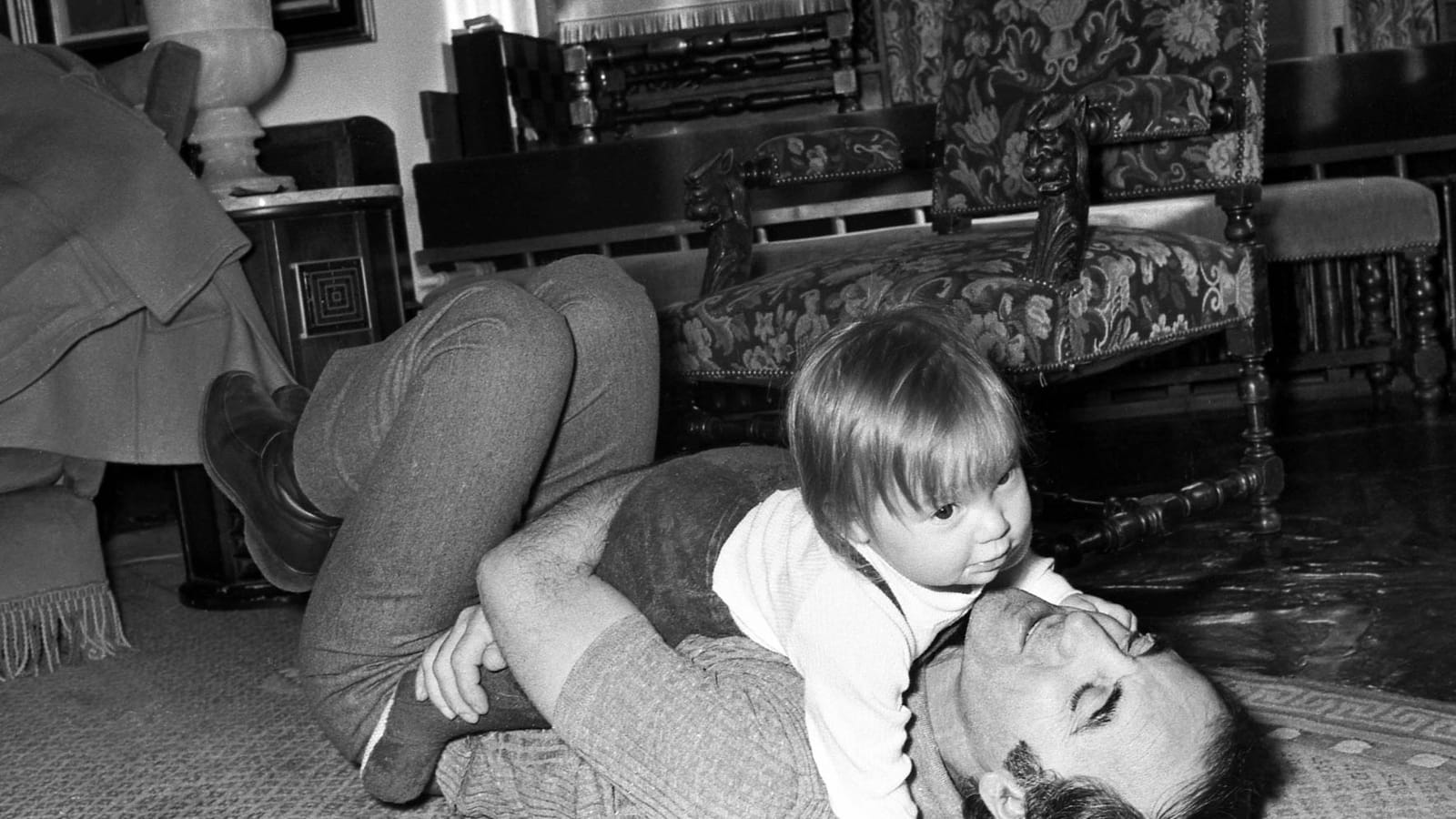 Charles Aznavour et sa fille