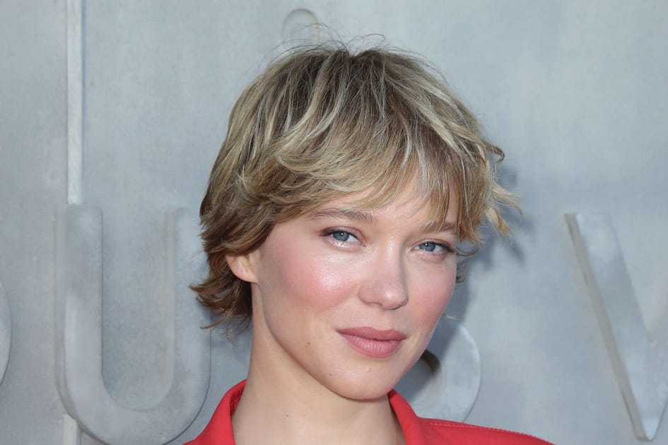 La coupe 70's combin&eacute; d'un balayage de L&eacute;a Seydoux