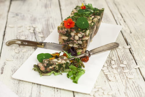 Terrine de Haricots Tarbais aux tomates séchées et herbes du jardin