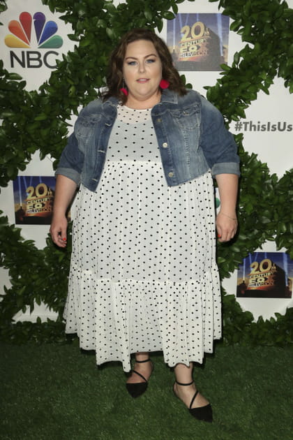 Chrissy Metz en robe à pois