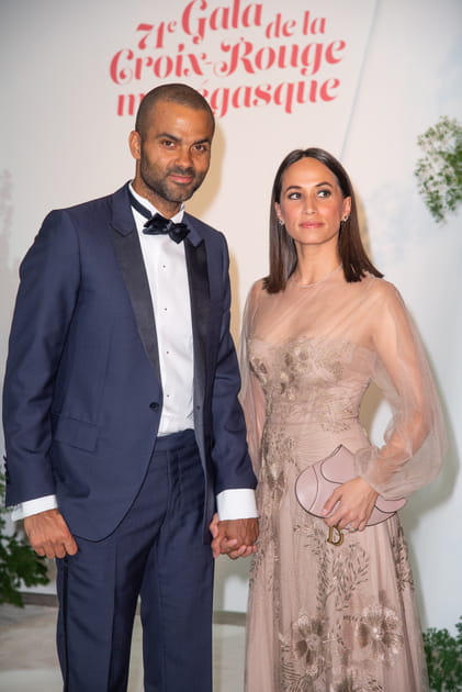 Tony Parker et son &eacute;pouse Axelle