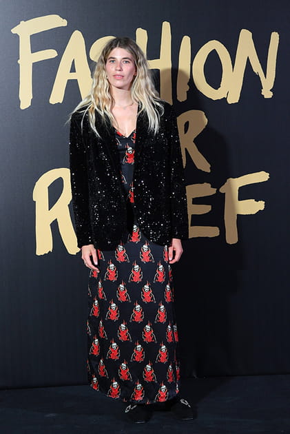 Veronika Heilbrunner au d&eacute;fil&eacute; Fashion for Relief