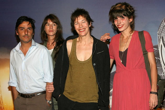 Jane Birkin et ses filles Charlotte et Lou