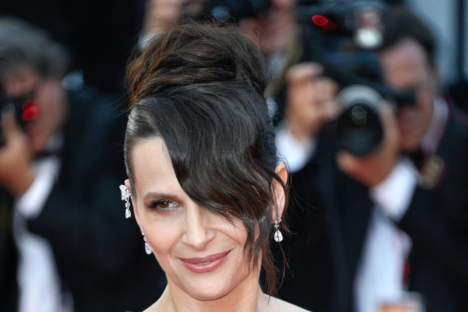 Le chignon chic de Juliette Binoche