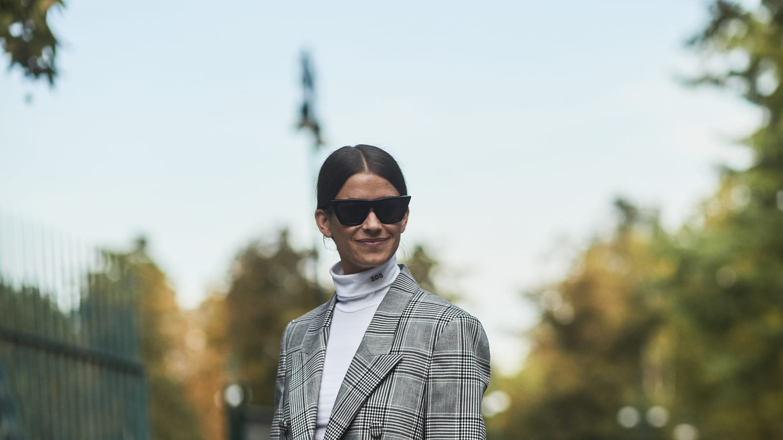 Le blazer à carreaux