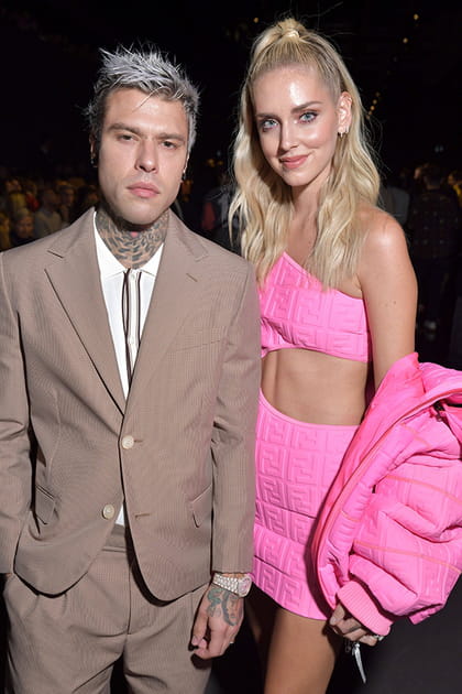 Chiara Ferragni et Fedez au d&eacute;fil&eacute; Fendi