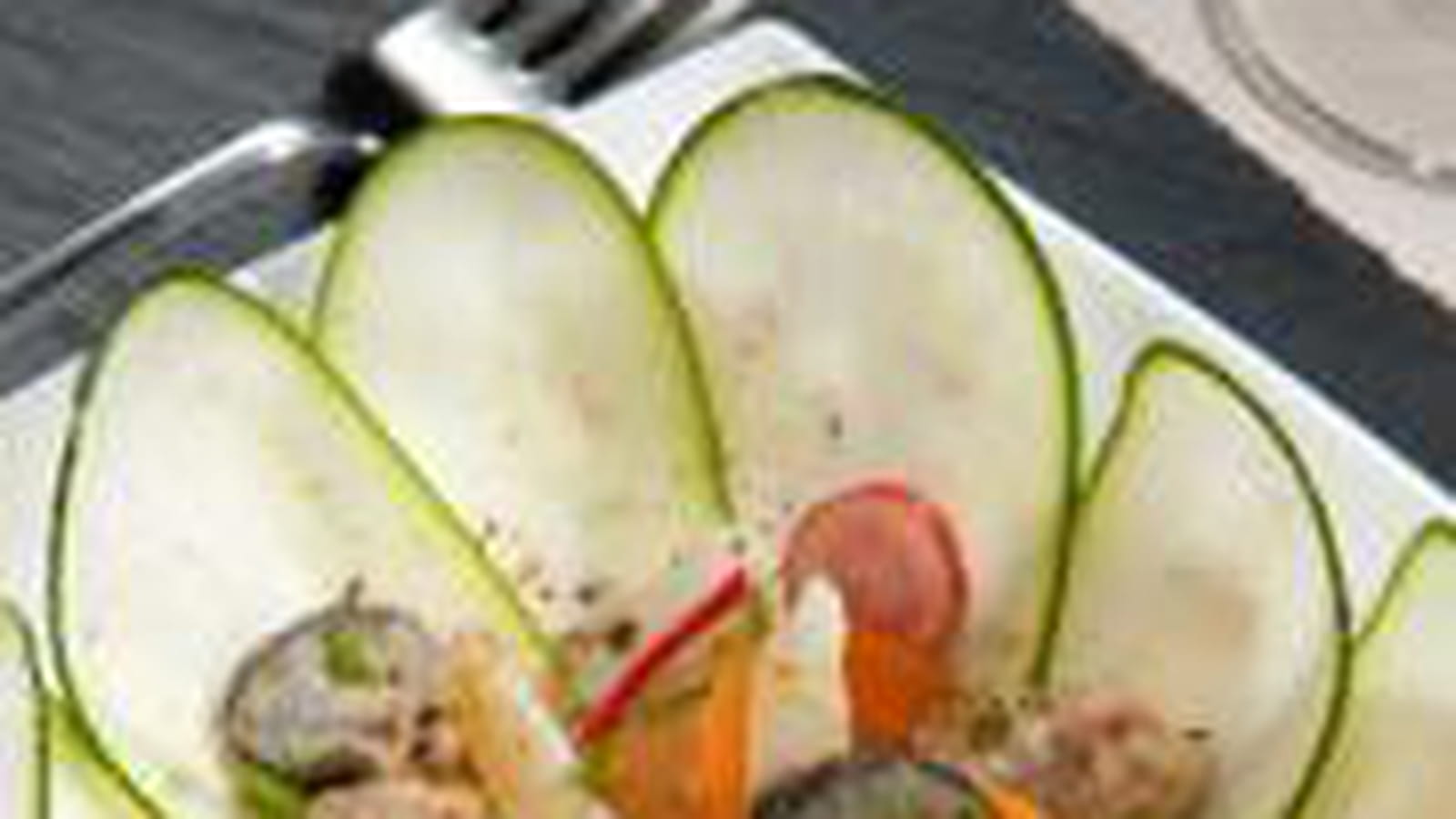 Salade d'huîtres tièdes et sauce soja