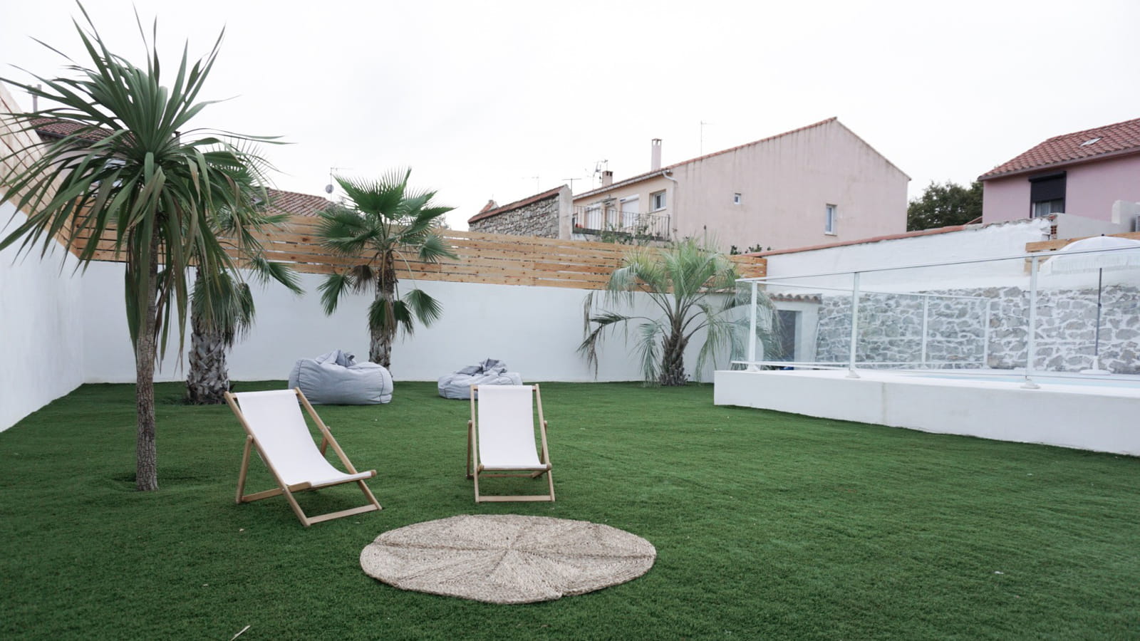 Jardin après