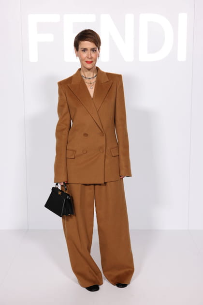 Sarah Paulson au défilé Fendi