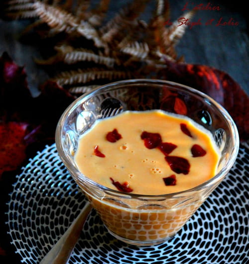 Soupe de butternut aux copeaux de jambon cru