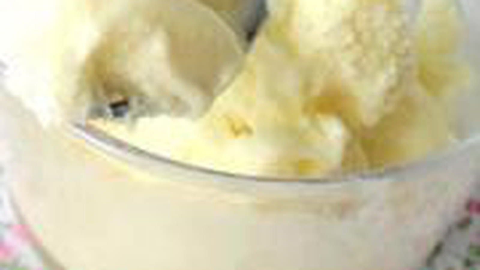 Glace au chocolat blanc