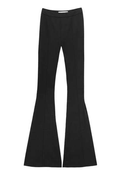 Pantalon noir "pattes d'eph"