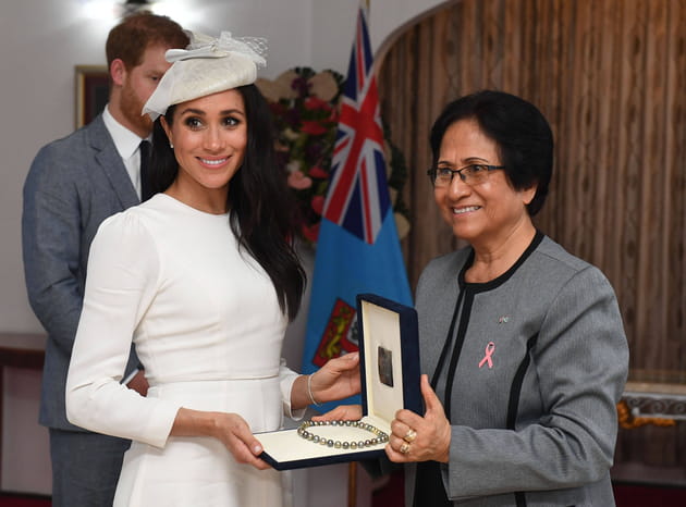 Meghan Markle et Sarote Faga Konrote, &eacute;pouse du pr&eacute;sident des Fidji