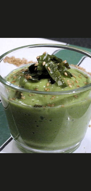 Velout&eacute; de courgettes au soja et au s&eacute;same
