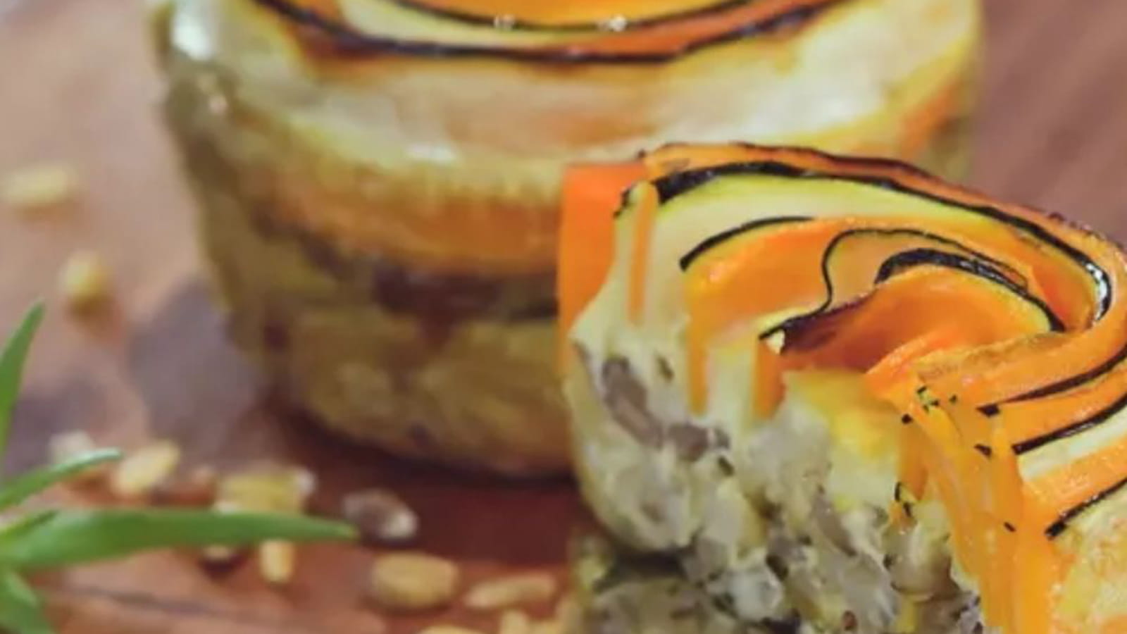 Mini quiches aux céréales