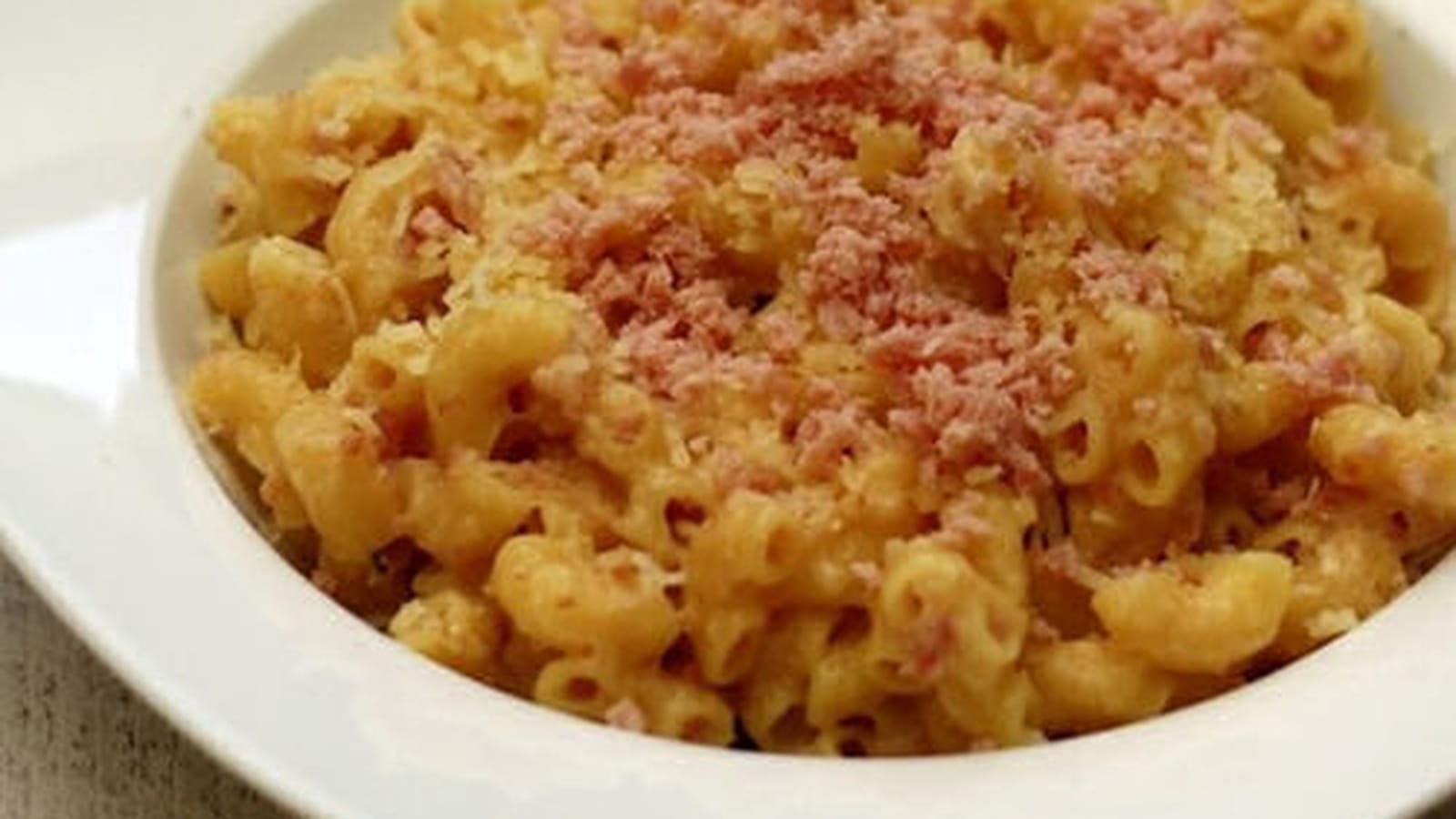 Coquillettes façon risotto ou pastasotto au jambon et fromage