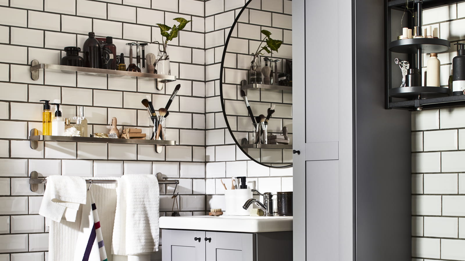 Salle de bains IKEA aux accents urbains